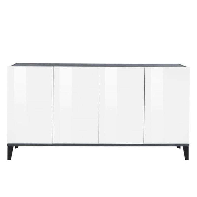 Credenza 4 ante a battente 160x40cm ingresso cucina sala da pranzo Audrey