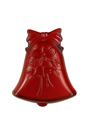 Piatto a forma di Campana rosso 17x15x3