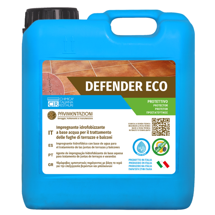 Impermeabilizzante protettivo ecologico fughe balconi terrazzi defender eco 5 lt