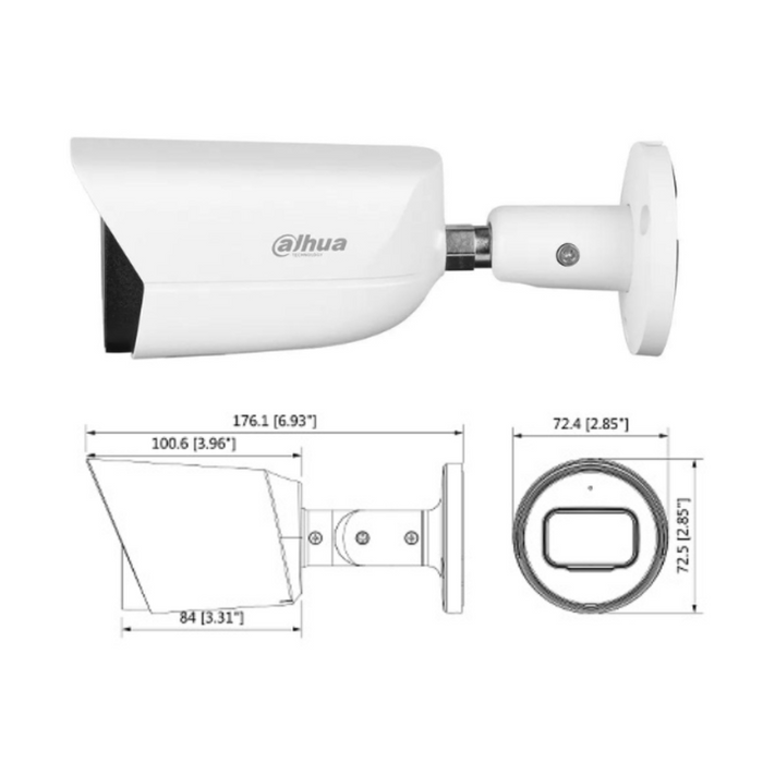 Telecamera di sorveglianza 5mp con visone notturna e impermeabilità  ip67