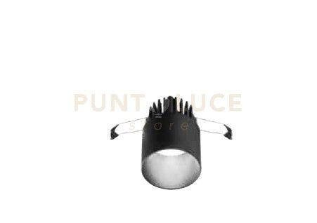 BEACH FARETTO DA INCASSO NERO A LED 9W 585LM 3000K IP54 D.7CM
