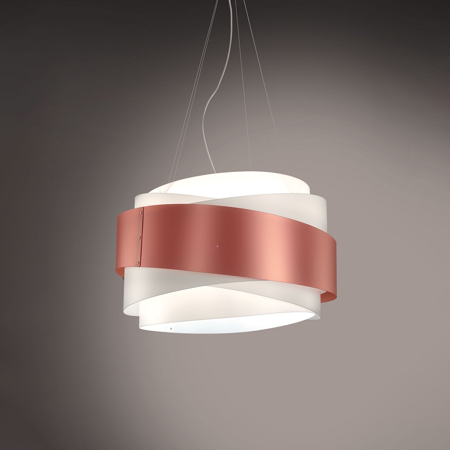 Lampadario Moderno Bea Polilux ® Rame E Metallo Cromo 5 Luci E27