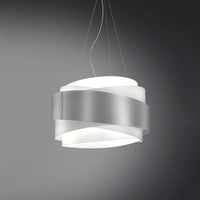 Lampadario Moderno Bea Polilux ® Argento E Metallo Cromo 5 Luci E27