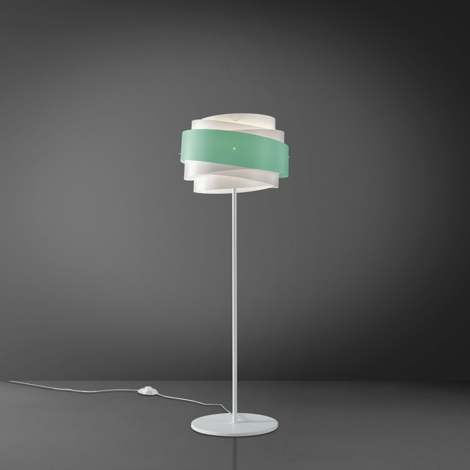 Piantana Moderna Bea Polilux ® Verde Pastello E Metallo 1 Luce E27