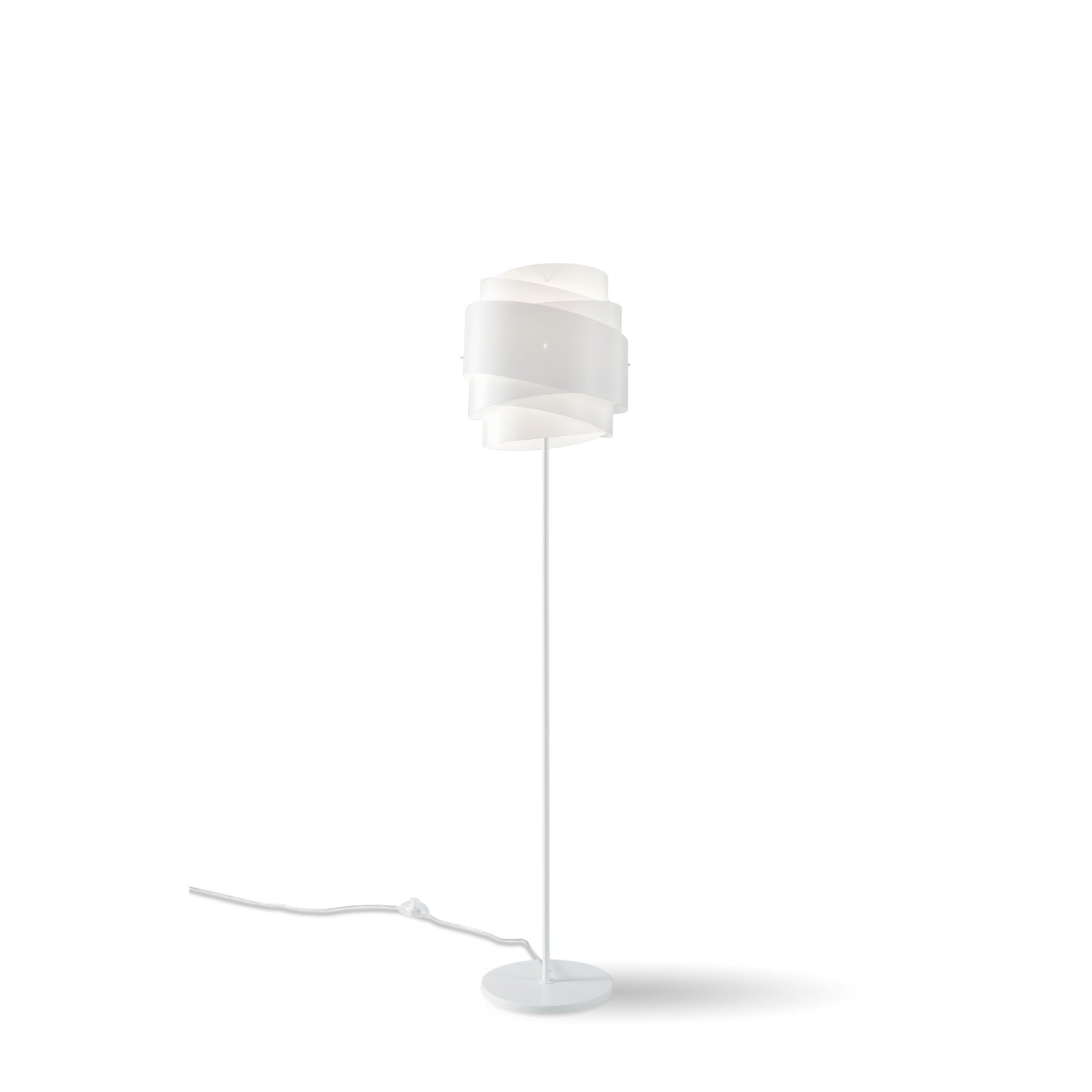 Piantana Moderna Bea Polilux ® Bianco E Metallo 1 Luce E27