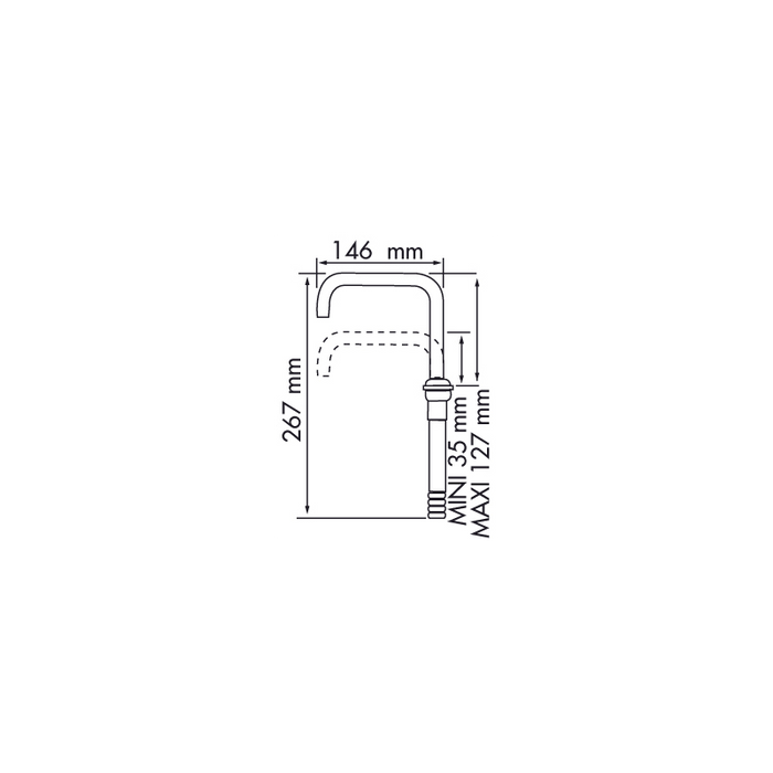 BECCUCCIO TELESCOPICO GIREVOLE