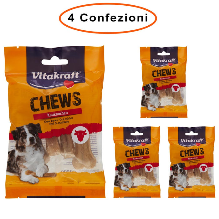 Vitakraft osso mini per cani snack chews 7,8 cm 4 confezioni da 4 pezzi 100 gr