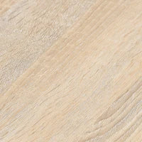 Set Tavolo da Bar Industriale e 4 Sgabelli con Poggiapiedi, in Legno Colore Rovere Chiaro e Telaio in Metallo Nero