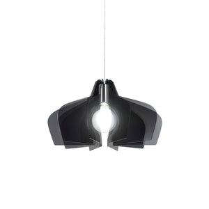 Sospensione Moderna Space Collection Polilux ® Fumè 1 Luce E27 D50Cm