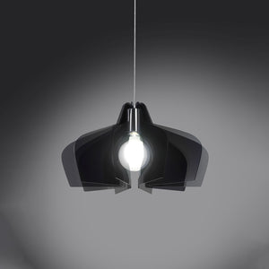 Sospensione Moderna Space Collection Polilux ® Fumè 1 Luce E27 D50Cm