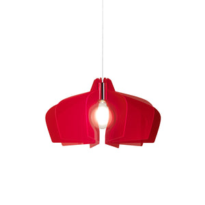 Sospensione Moderna Space Collection Polilux ® Rosso Fluorescente E27 D58Cm