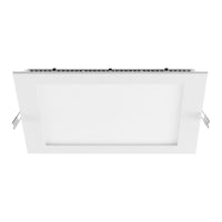 Faretto LED incasso pannello quadrato slim DMX RGB multicolore luce calda 24V impermeabile cromoterapia box doccia bagno 23W foro 155x155