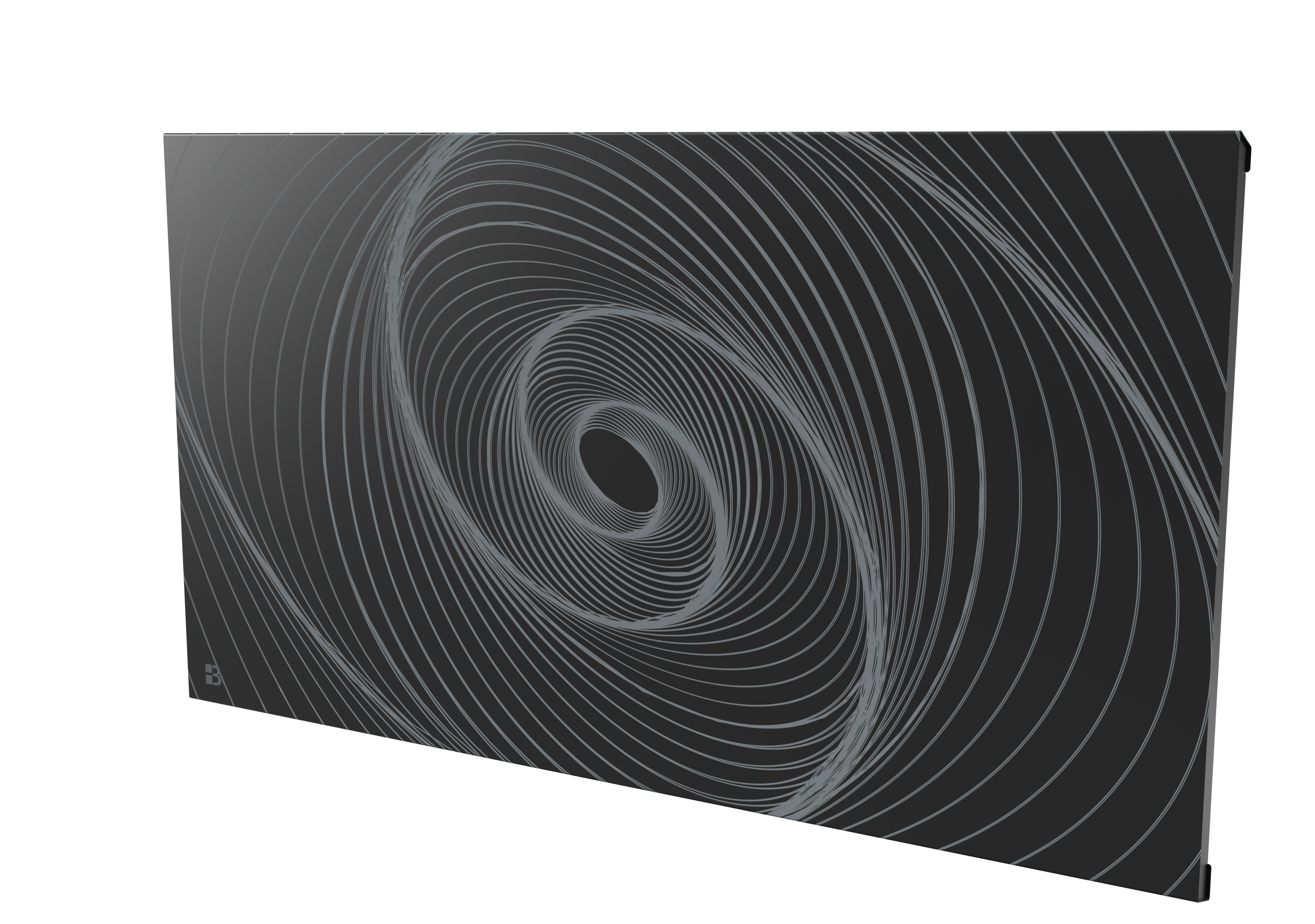 Radiatore elettrico fisso connesso WIFI con inerzia ceramica a secco 1500W ARIANE CONNECT orizzontale nero