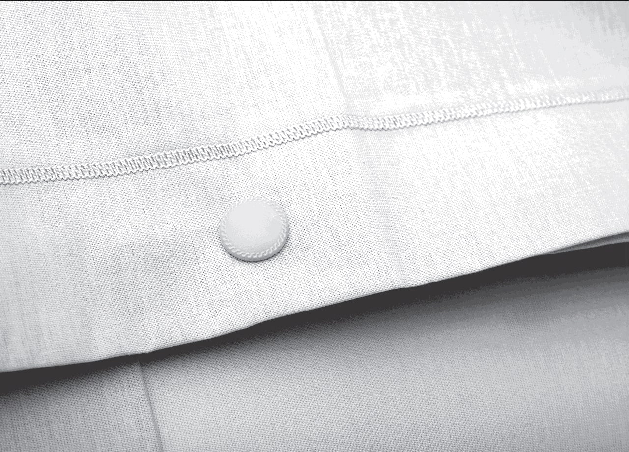 Completo Lenzuola In 100% Cotone In Tinta Unita Made In Italy - Francese - Bianco