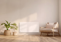 Radiatore elettrico fisso ad inerzia secca in ghisa 2000W BIA orizzontale bianco