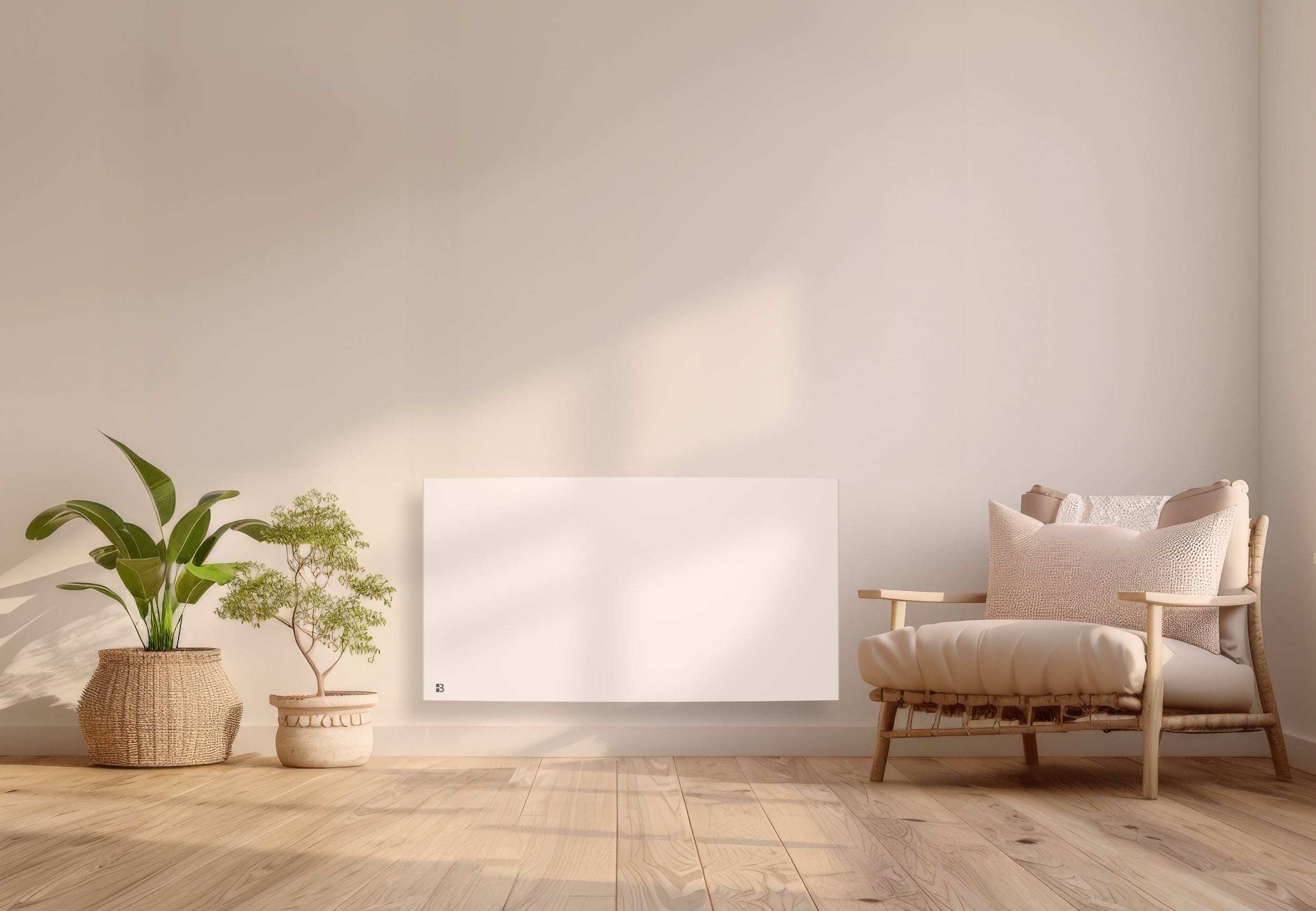 Radiatore elettrico fisso ad inerzia secca in ghisa 2000W BIA orizzontale bianco