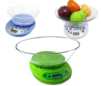 BILANCIA DA CUCINA DIGITALE ELETTRONICA PRECISIONE PESA 1GR A 5KG TARA BILANCINO