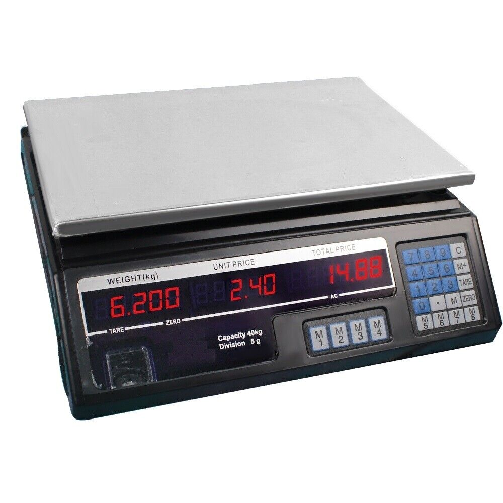 BILANCIA DIGITALE ELETTRONICA FRONTE RETRO 40 KG MINIMA 5 GR