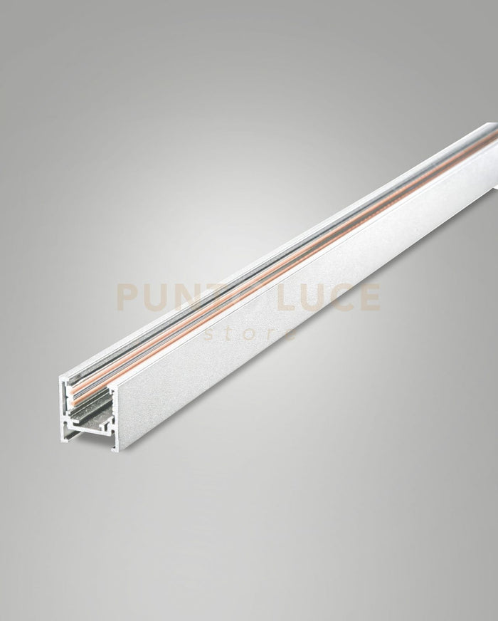 BINARIO 48V BIANCO H2,74cm L200cm CON TAPPI IP20