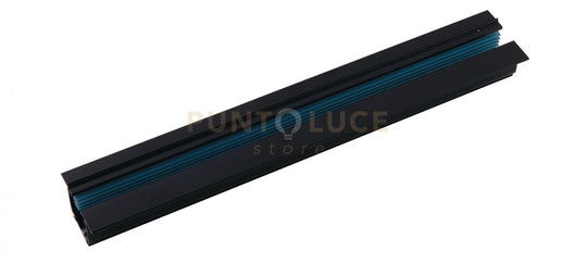 LED-TRACK-1M-INC NERO BINARIO INCASSO TRIFASE NERO INCLUSO TAPPI 100X5,5X3,3CM