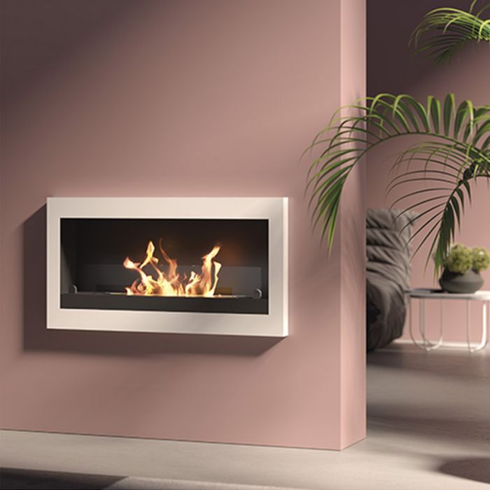 Camino a bioetanolo da parete VERONA 3,0 kW - Camino A Bioetanolo Da Parete Verona 3,0 Kw Rosso