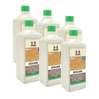 Cera per legno oliato BIOCARE   1LTx6Pz