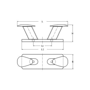 BITTA A FUNGO INOX MM.160