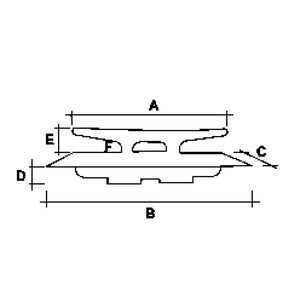 BITTA INOX 316 ABBATTIBILE MM.200