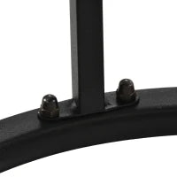 Set di 2 Tavolini da Salotto Rotondi, Tavolini Impilabili in MDF e Metallo, Design Salvaspazio, Tavolo Grande: 50 x 70,5 cm, Tavolo Piccolo: 45,5 x 44 cm, Naturale