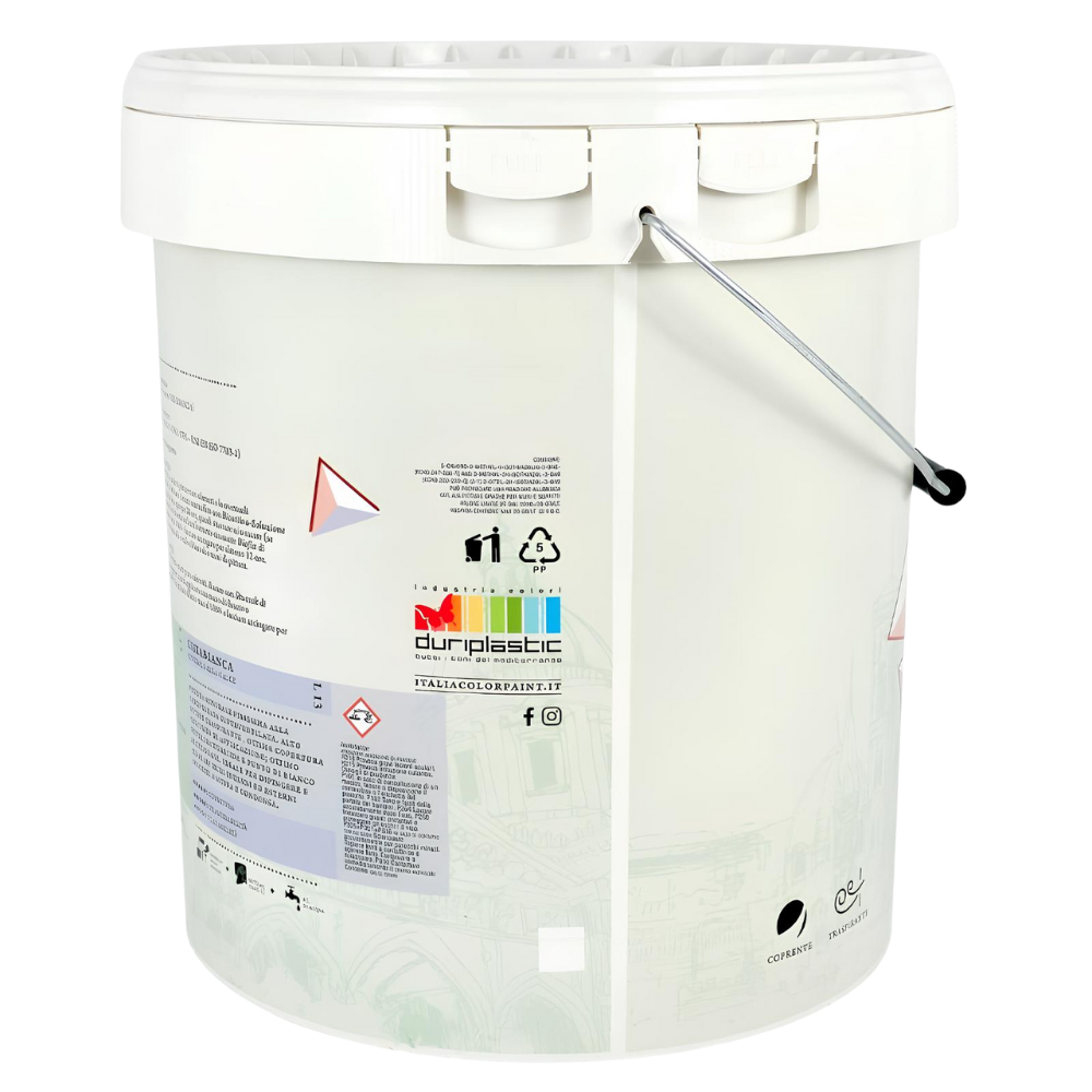 Idropittura traspirante semilavabile bianca vari formati respira duripaint *** formato 2.5 lt, confezione 1