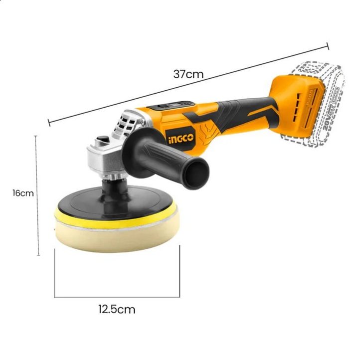Lucidatrice a batteria litio 20v nuda senza fili velocità regolabile 150mm