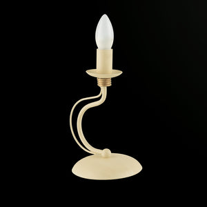 Lumetto Provenzale Fiammingo 1 Luce Ferro Avorio E Oro Serie Rustico