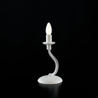 Lumetto Provenzale Fiammingo 1 Luce Ferro Bianco Shabby Serie Rustico