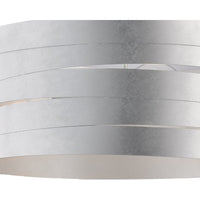 Sospensione Moderna 3 Luci Mambo Fasce Circolari Ferro Argento