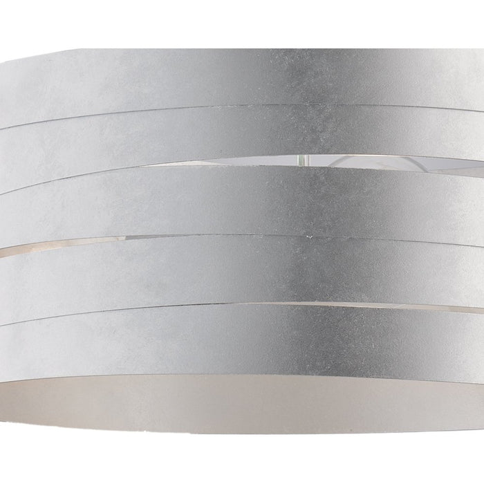 Sospensione Moderna 3 Luci Mambo Fasce Circolari Ferro Argento