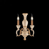 Fiorenza Applique in legno avorio e foglia oro 2 luci .18 P.16 BL172-AP2-AV