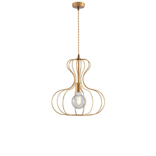 Sospensione Industrial Titty 1 Luce Ferro Laccato Oro