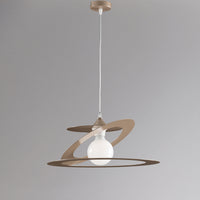 Sospensione Moderna Geko 1 Luce Ferro Taglio Laser Tortora