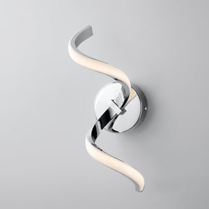 Applique Moderno con Led Integrato Metallo e Alluminio Cromo serie Nodo