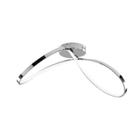 Plafoniera Moderna Infinity Luce Led Integrata Metallo E Alluminio Cromo