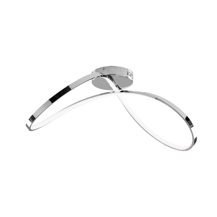 Plafoniera Moderna Infinity Luce Led Integrata Metallo E Alluminio Cromo