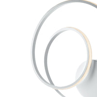 Applique Moderna Malena Con Led Integrato Metallo E Alluminio Bianco