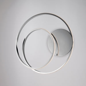 Applique Moderna Malena Con Led Integrato Metallo E Alluminio Cromo Lucido