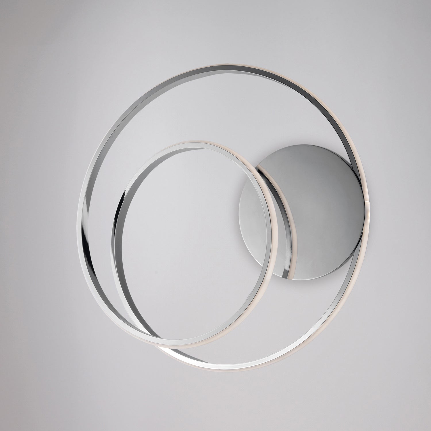 Applique Moderna Malena Con Led Integrato Metallo E Alluminio Cromo Lucido