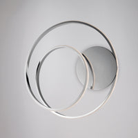 Applique Moderna Malena Con Led Integrato Metallo E Alluminio Cromo Lucido