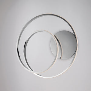 Applique Moderna Malena Con Led Integrato Metallo E Alluminio Cromo Lucido