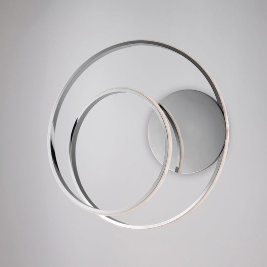 Applique Moderna Malena Con Led Integrato Metallo E Alluminio Cromo Lucido