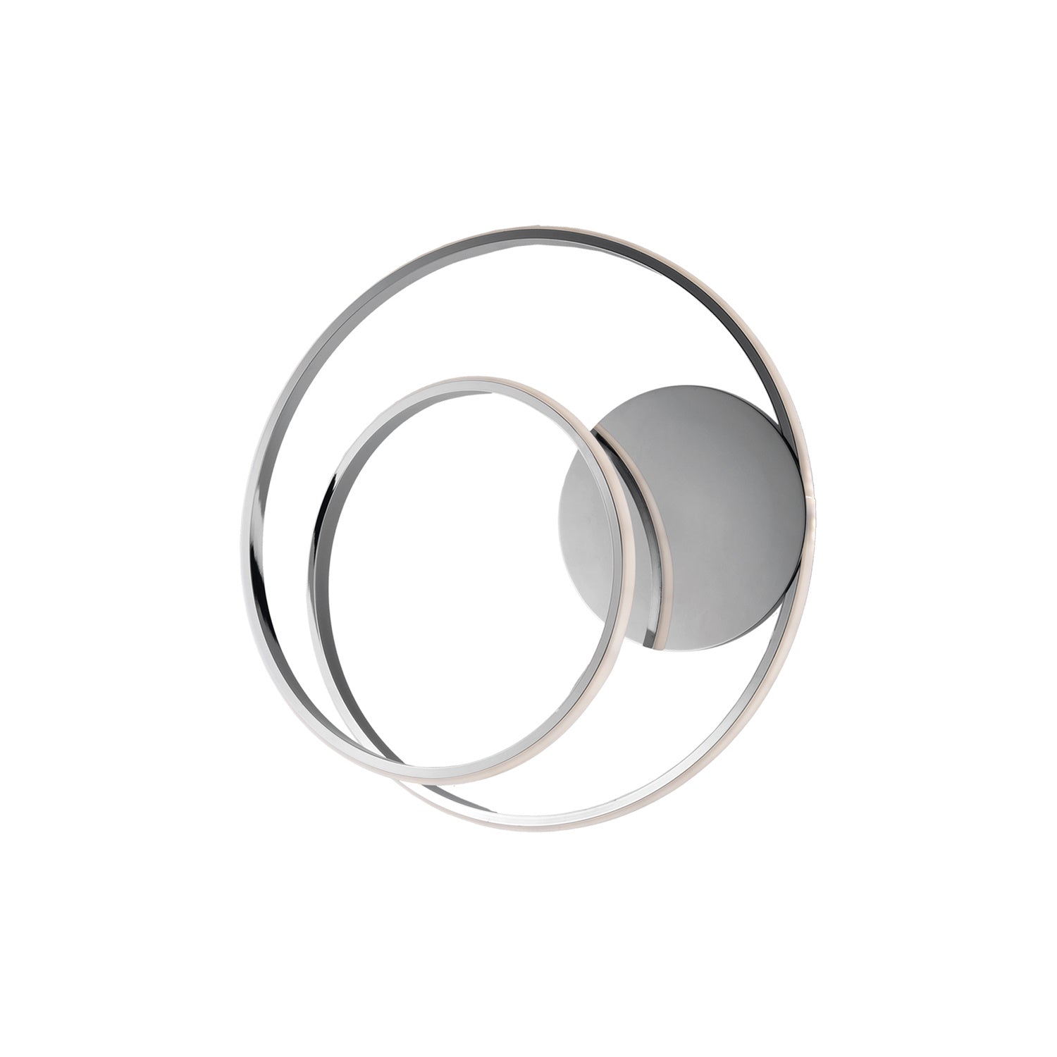 Applique Moderna Malena Con Led Integrato Metallo E Alluminio Cromo Lucido