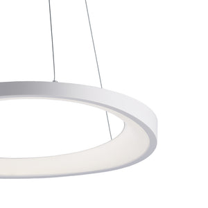 Sospensione Moderna Circolare Anna Led Integrato In Alluminio Bianco