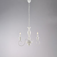 Lampadario Shabby Chic Cascina Bianco 3 Luci E14